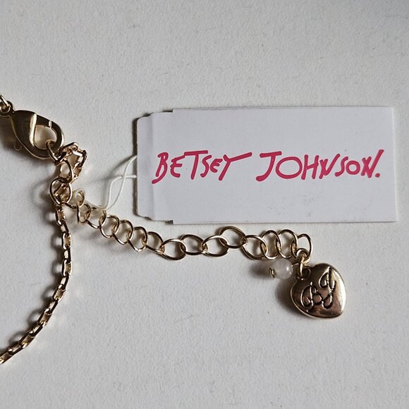 🧸🩵🎀Betsey Johnson Lucite Girly Teddy Bear Necklace - NWT🎀🩵🧸 - Picture 4 of 9